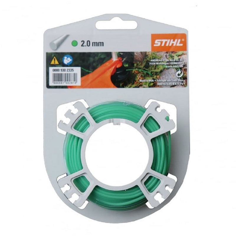 Fir nylon Stihl rotund 2.0 mm x 14 m Verde