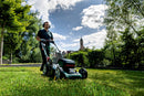 Masina gazon Metabo RM 36-18 LTX BL46 cu acumulatori motor fara perii latime lucru 46 cm volum cos 55 l Acumulatori 2 x 18V / 5.2 Ah Incarcator dublu ASC 145 Duo "Air cooled"