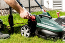 Masina gazon Metabo RM 36-18 LTX BL36 cu acumulatori latime lucru 36 cm volum cos 45 l Acumulatori 2 x 18V / 5.2 Ah Incarcator 2 x ASC 55 "Air cooled"
