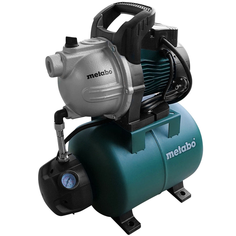 Hidrofor Metabo HWW 3300/25 G putere 900 W capacitate vas 24 L debit 3.3 mc/h inaltime refulare 45 m adancime absorbtie 8 m