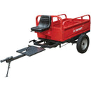 Remorca motocultor Rotakt Maximo Duty REM600 basculabila capacitate incarcare 600 kg roti 5.00-12 cuva 137x92x31 cm cutie scule sistem dublu de franare