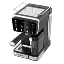 Espressor cafea Samus Cafe Luxe 20 K cafea macinata + capsule 20 bar 1350 W capacitate 1.5 litri rezervor lapte 8 bauturi presetate afisaj digital tactil tehnologie Thermalblock curatare automata negru + argintiu