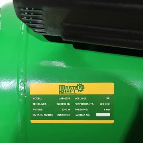 Compresor de aer 50L MasterKraft 2200W LAB2550