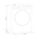 Masina de spalat rufe Samus WSL-7124 7 kg 1200 rpm clasa D adancime 40 cm afisaj electronic termostat reglabil auto-echilibrare tambur curatare tambur pornire intarziata blocare acces copii