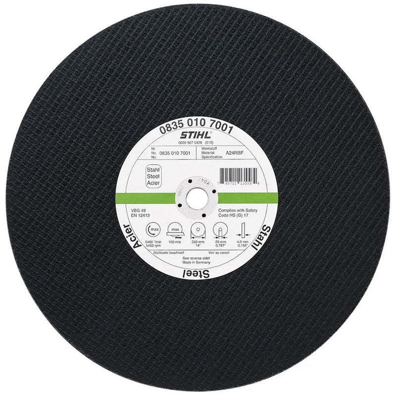 Disc abraziv STIHL KM-E D350 x 3.5 mm pentru otel 08350107001