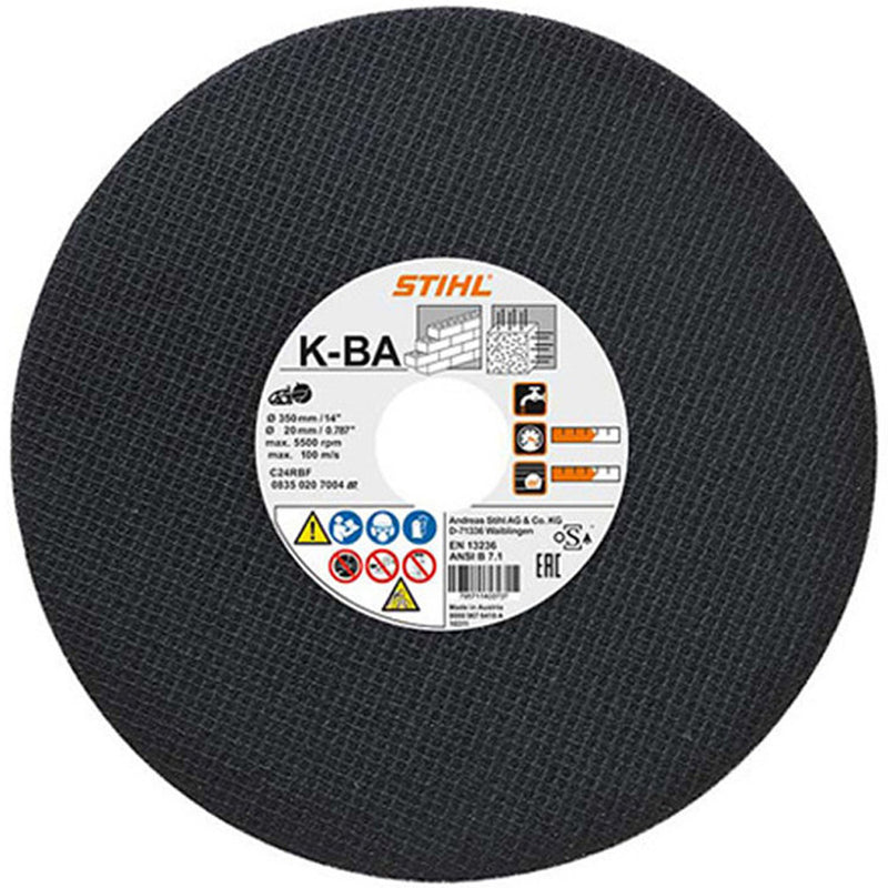 Disc abraziv STIHL K-BA D300 mm din rasina sintetica pentru piatra 08350207000