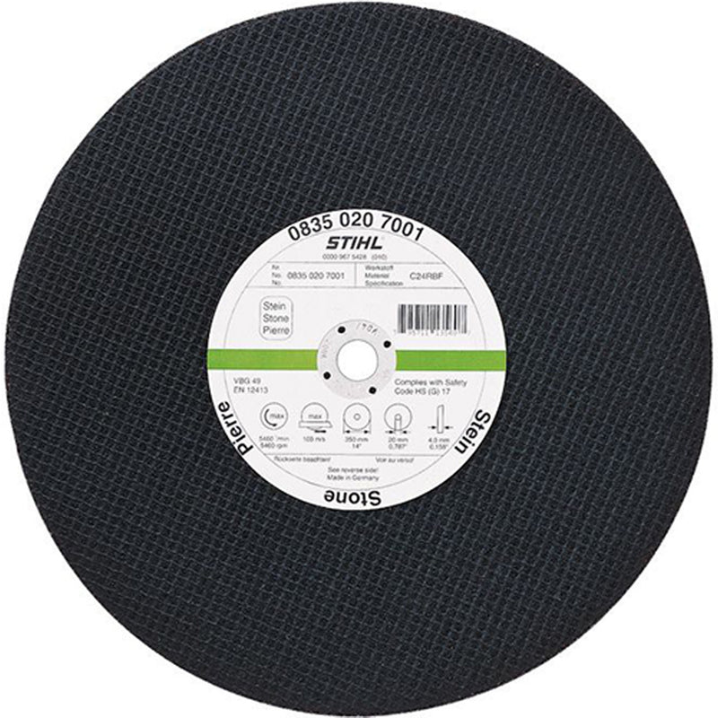 Disc abraziv STIHL K-BA D350 mm din rasina sintetica pentru piatra 08350207001