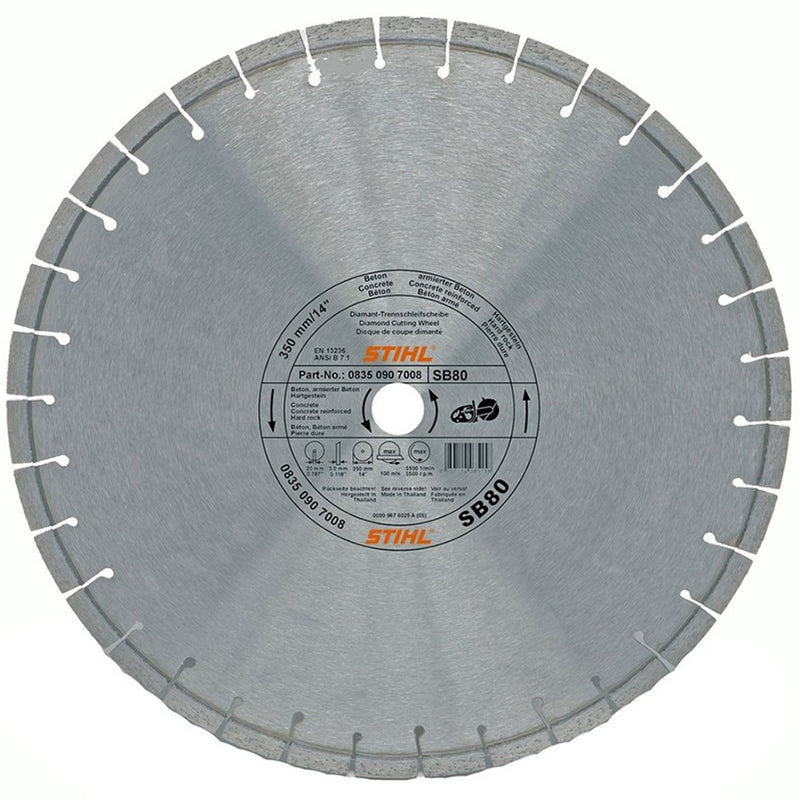 Disc diamantat D-SB80 D350 mm STIHL 08350907008