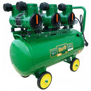 Compresor de aer 70L 2.1 kW 6 cilindri fara ulei MasterKraft LSD-1280W/70/3 Silentios