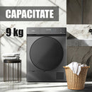 Uscator de rufe Samus SWDP-919DS 8 kg pompa de caldura 18 programe Clasa energetica E anti-sifonare blocare acces copii