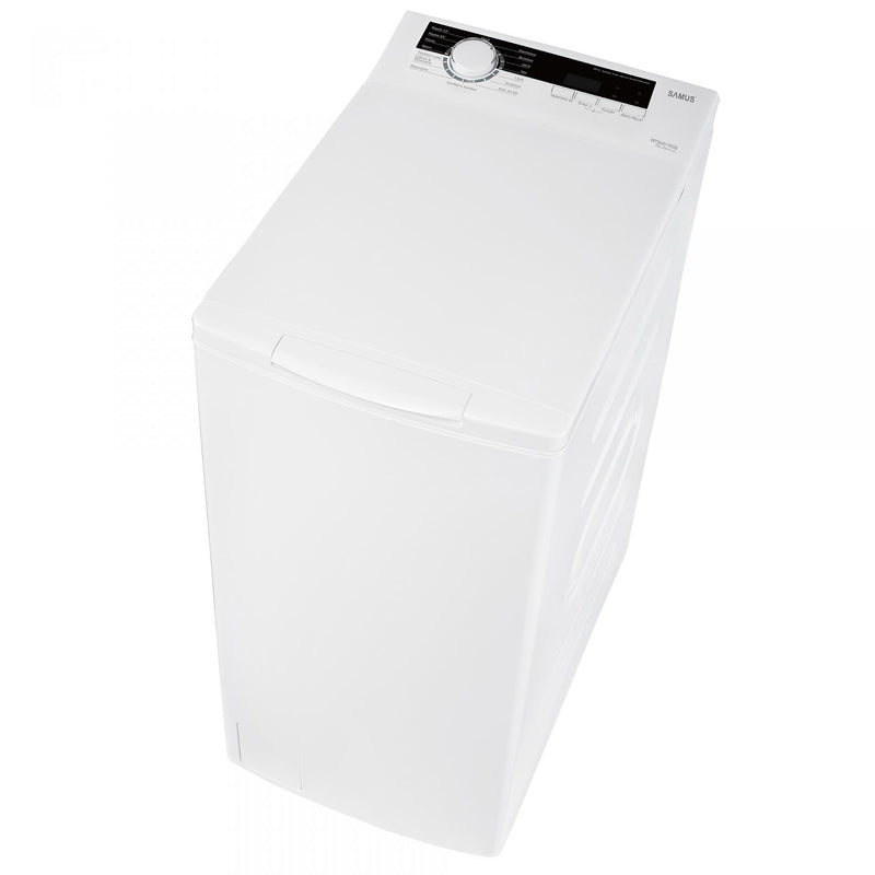 Masina de spalat rufe cu incarcare verticala Samus WTSGD-70123 7 kg 1200 rpm clasa C latime 40 cm auto-echilibrare tambur curatare tambur blocare acces copii