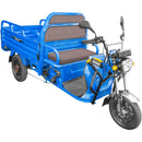 Tricicleta electrica DKD L2E-U putere 1200W 3+1 viteze 32km/h bena 150x100x45 cm basculabila obloane rabatabile autonomie 60 Km acumulatori 6x12V/45Ah