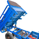 Tricicleta electrica DKD L2E-U putere 1200W 3+1 viteze 32km/h bena 150x100x45 cm basculabila obloane rabatabile autonomie 60 Km acumulatori 6x12V/45Ah