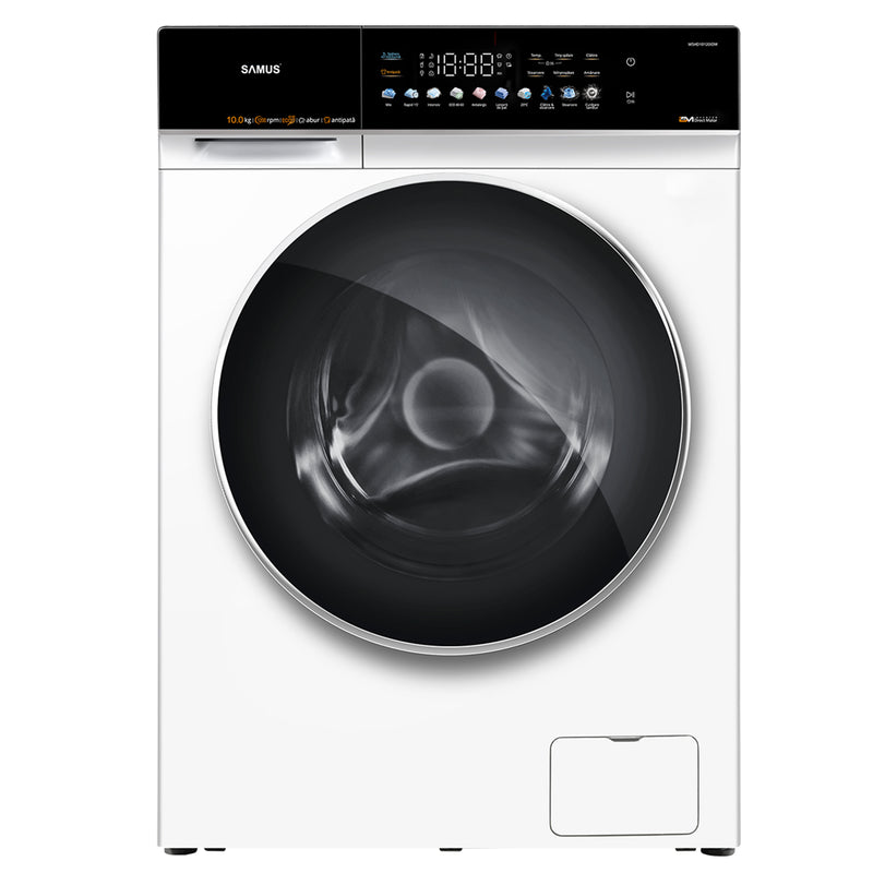 Masina de spalat rufe Samus WSHD10120IDM 10 kg Inverter Direct Motor 10 programe 1200 rotatii Clasa energetica A Display Led Color