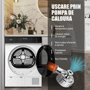 Uscator de rufe Samus SWDP-918 8 kg pompa de caldura 18 programe Clasa energetica E anti-sifonare blocare acces copii
