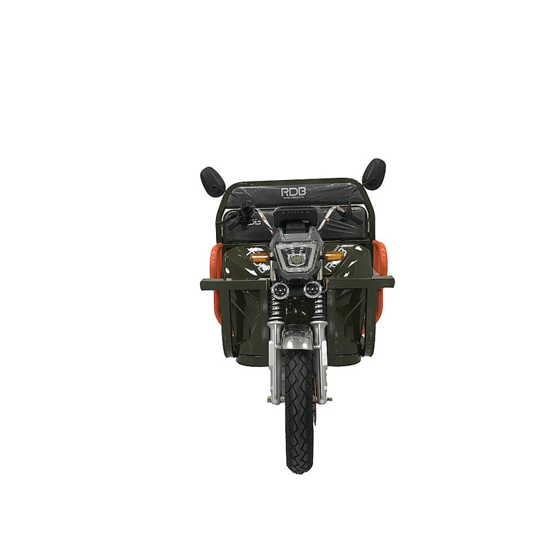 Tricicleta electrica RDB XL-Klass4 cu bena rabatabila hidraulic fara permis 4000W 25 km/h 72V45Ah autonomie 70 km culoare gri