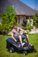 Tractoras de tuns iarba Villager Rider VTR 650 putere 6.4 cp latime lucru 61 cm motor Loncin 196 cmc suprafata cosirii 4000 m2