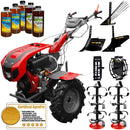 Motocultor Weima WM1100BE-6 motor 10 CP diesel 6 viteze latime lucru 135 cm pornire electrica reductor usor/greu roti metal rarita reglabila plug arat plug cartofi 5l ulei AgroPro