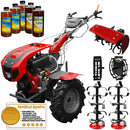 Motocultor Weima WM1100BE-6 motor 10 CP diesel 6 viteze latime lucru 135 cm pornire electrica reductor usor/greu roti metal freza tractata 67 cm 5l ulei AgroPro