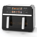 Friteuza cu aer cald Samus AF9BIG-S2500DW 2500 W 9 litri Separator compartiment detasabil Afisaj electronic color Touch Control Timer 10 programe Tehnologia Fry-Force 360°