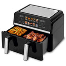 Friteuza cu aer cald Samus AF9BIG-S2500DW 2500 W 9 litri Separator compartiment detasabil Afisaj electronic color Touch Control Timer 10 programe Tehnologia Fry-Force 360°