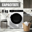 Uscator de rufe Samus SADP-835 pompa de caldura 8 kg clasa D latime 60 cm antisifonare igienizare UV blocare acces copii pornire intarziata