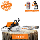 Motofierastrau STIHL MS 362 putere 4.8CP lama 40cm 1.6mm pas lant 3/8" + ulei amestec 2T 1L + ulei forest plus 2L