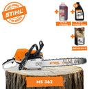 Motofierastrau STIHL MS 362 putere 4.8CP lama 40cm 1.6mm pas lant 3/8" + ulei amestec 2T 1L + ulei forest plus 2L + service kit 12