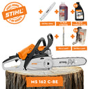 Motofierastrau STIHL MS 162 C-BE putere 1.6 CP lama 35 cm pas lant 3/8"P + ulei amestec 2T 1L + ulei forest plus 2L + 2x extra lant + extra sina + pila lant