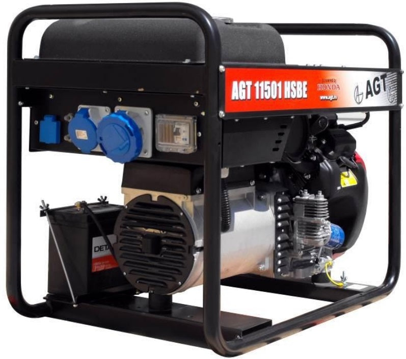 Generator curent  AGT 11501 HSBE putere 12 kW 230 V benzina pornire electrica rezervor 16L