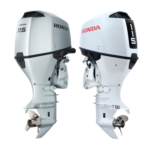 Motor barca Honda BF115J LDU cu mansa cizma lunga 115 CP 4T pornire  electrica elice de aluminiu cu 3 aripi baterie 40A