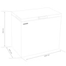 Lada frigorifica 2 in 1 Albatros LA319E 287 litri clasa E latime 109 cm functie Fast Freeze dubla functionalitate frigider / congelator termostat reglabil interior aluminiu alb
