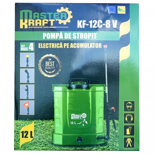 Pompa de stropit electrica (Vermorel) 12L Master Kraft KF-12C-8V