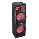 Boxa portabila Samus Phoenix 15 120 W Bluetooth USB slot card TF Aux in radio FM intrare microfon functie True Wireless Stereo functie inregistrare negru microfon inclus telecomanda