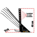 Set 5 Accesorii agricole AgroPro plug arat rarita reglabila plug cartofi cultivator roti metalice 35 cm manicot 23 mm