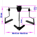 Set 5 Accesorii agricole AgroPro plug arat rarita reglabila plug cartofi cultivator roti metalice 35 cm manicot 23 mm