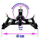 Set 5 Accesorii agricole AgroPro plug arat rarita reglabila plug cartofi cultivator roti metalice 35 cm manicot 23 mm