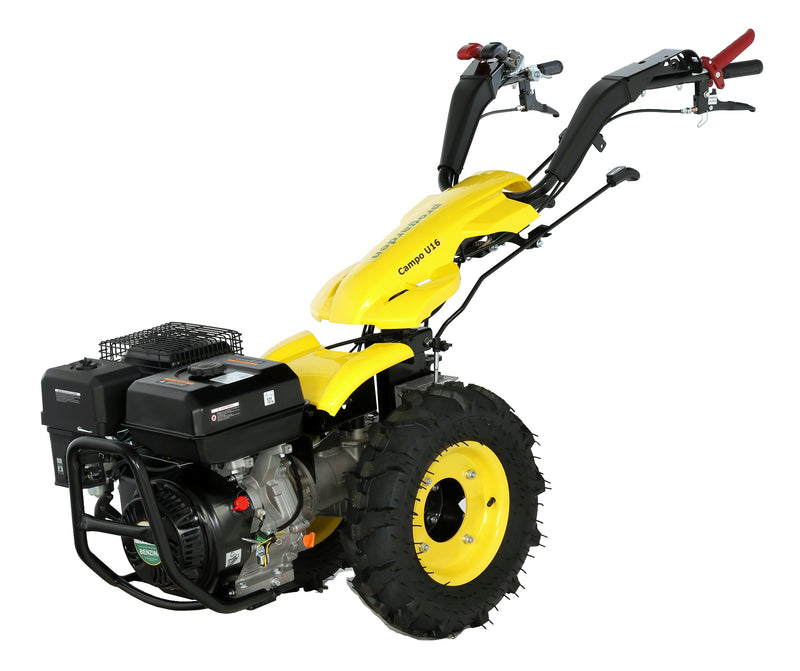 ProGARDEN Campo U16 motocultor multifunctional 14CP, benzina, EU V, pornire la sfoara, 3+2 viteze, reductor