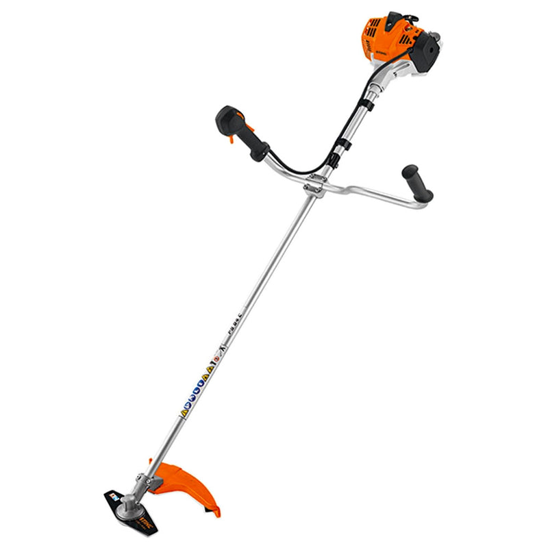 Motocoasa STIHL FS 94 C-E motor 1.2 CP latime lucru 42cm cutit pentru iarba 230-2 chinga dubla pentru umeri + ulei amestec 2T 1L + AutoCut 27-2 + viziera cu antifoane