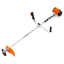Motocoasa STIHL FS 131 putere 1.9 CP latime lucru 42 cm cutit pentru iarba 230-2 chinga dubla pentru umeri