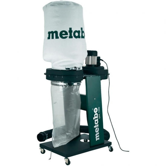 Aspirator pentru rumegus Metabo SPA1200 putere 550 W cos coletor 65 L flux aer 250 l/s diametru furtun 100 mm