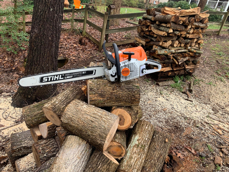 Motofierastrau profesional STIHL MS 462 putere 6CP lama 50cm 1.6mm pas lant 3/8" + ulei amestec 2T 1L + ulei forest plus 2L + 2x extra lant + extra sina + pila lant