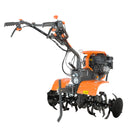 Motocultor O'MAC MC 8000S motor 8 CP benzina 2+1 viteze latime lucru 107 cm freze roti cauciuc 4.00-8 roata frontala roti metal plug arat rarita reglabila plug cartofi 4l ulei