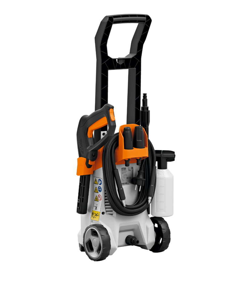 Spalator cu inalta presiune STIHL RE 80 electric putere 1.7 kW presiune 120 bar debit apa 430 l/min roti
