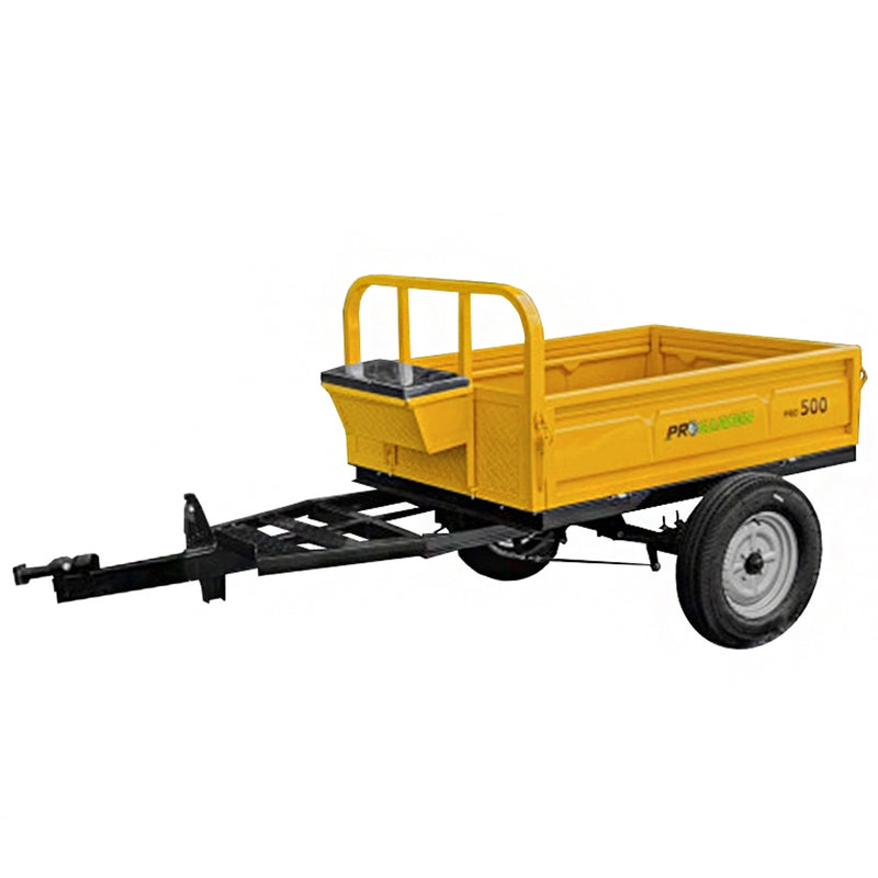 Remorca Progarden PRO500 capacitate 500 Kg roti 500/12 arcuri lamelare scaun spatiu depozitare