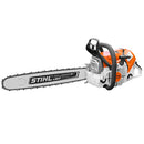 Motofierastrau profesional STIHL MS 500i putere 6.8CP lama 50cm pas lant 3/8" RS Rollomatic S + ulei amestec 2T 1L + ulei forest plus 2L + extra lant + extra sina + pila lant