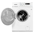 Masina de spalat rufe slim Albatros AWM1274 7 kg 1200 rpm clasa D adancime 40 program tesaturi XXL pornire intarziata control antispuma afisaj electronic blocare acces copii alb