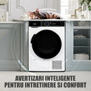 Uscator de rufe Samus SADP-835 pompa de caldura 8 kg clasa D latime 60 cm antisifonare igienizare UV blocare acces copii pornire intarziata