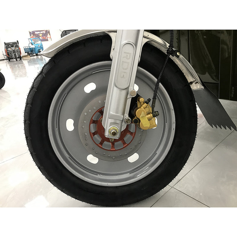 Tricicleta electrica RDB XL-Klass4 cu bena rabatabila hidraulic fara permis 4000W 25 km/h 72V45Ah autonomie 70 km culoare gri