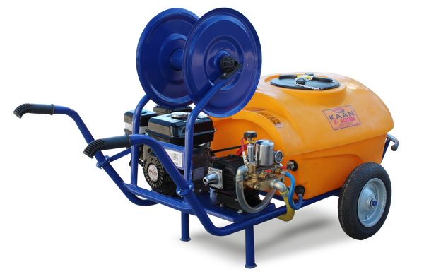 Motostropitoare pulverizator KAAN 100B motor 7 CP 4 timpi rezervor 100 L distanta pulverizare 10-12 m presiune 40 bar